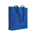 recycled cotton shopper bag with long handles front view