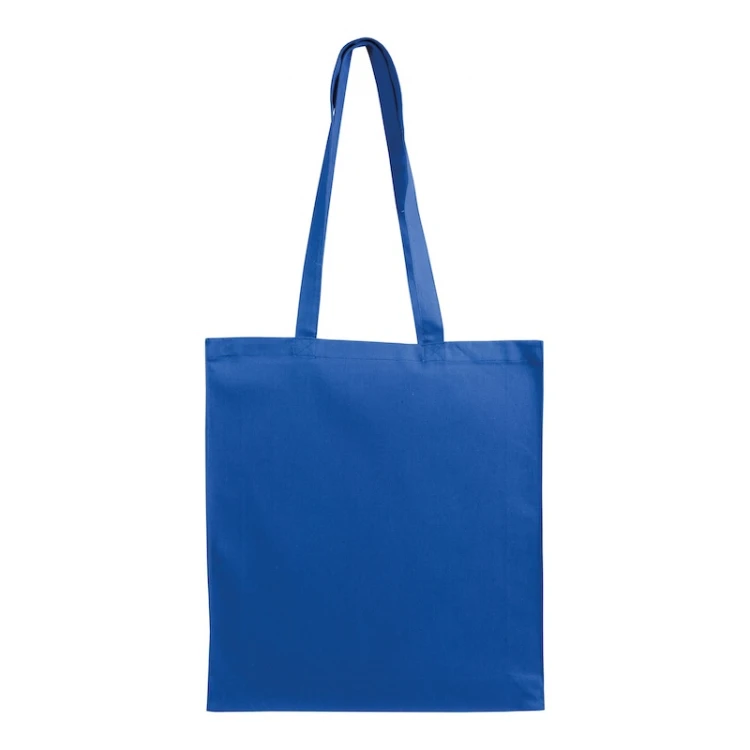 recycled cotton shopper bag with long handles front view