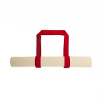 Borsa shopper in cotone con manici colorati