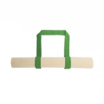 Borsa shopper in cotone con manici colorati