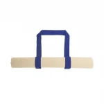 Borsa shopper in cotone con manici colorati