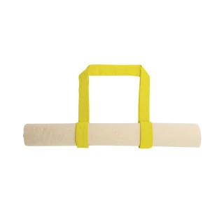 Borsa shopper in cotone con manici colorati