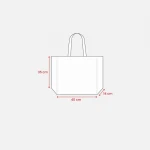 Borsa spesa in polipropilene con manici a nastro e soffietto