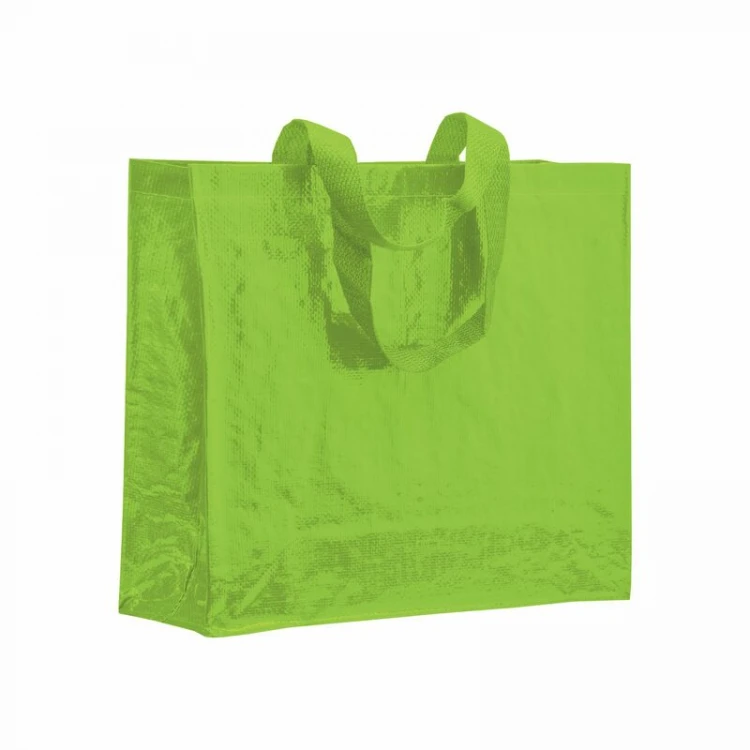 Borsa spesa in polipropilene con manici a nastro e soffietto