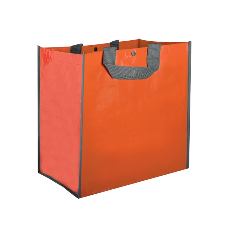Borsa spesa riutilizzabile con chiusura a bottone, 35x22x34,5