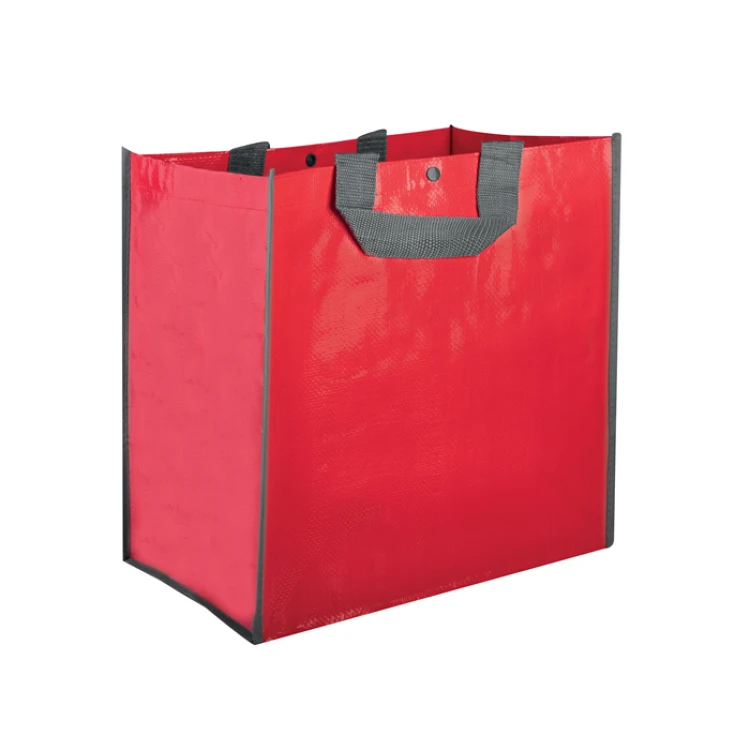 Borsa spesa riutilizzabile con chiusura a bottone, 35x22x34,5