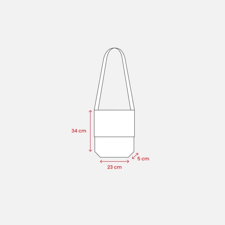 Borsello personalizzato in TNT con tracolla