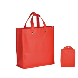 Shopper in TNT ripiegabile con manici corti