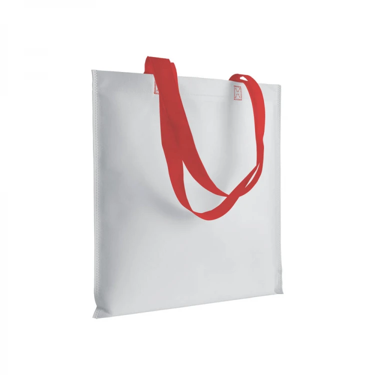 Shopper in TNT con manici colorati a contrasto