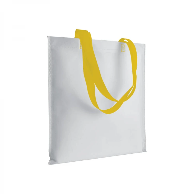 Shopper in TNT con manici colorati a contrasto