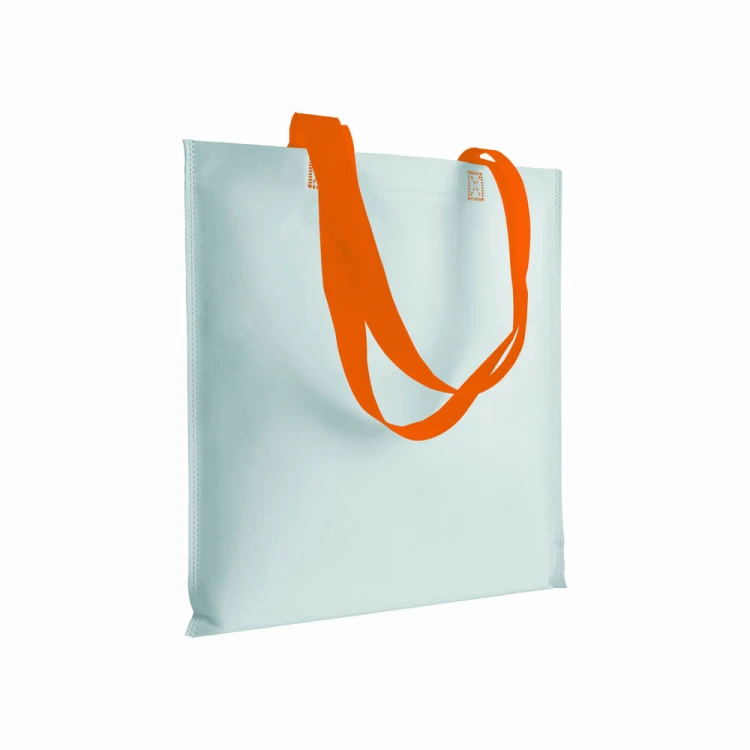 Shopper in TNT con manici colorati a contrasto