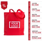 Shopper personalizzate in TNT con manici lunghi e stampa a 1 colore