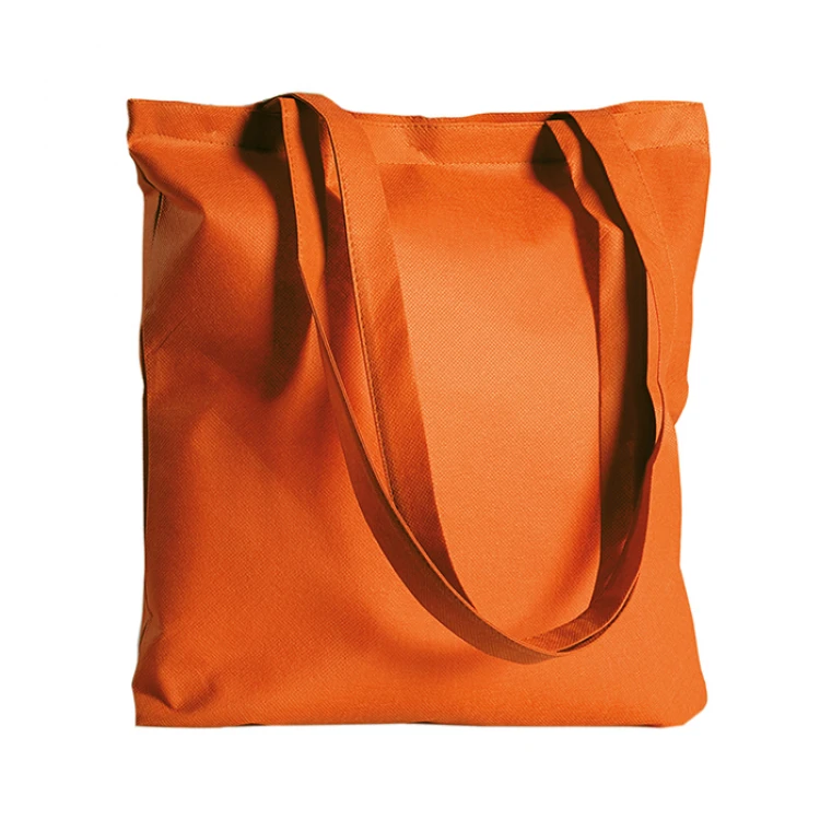 Shopper in TNT con manici lunghi, 80 g/m² 