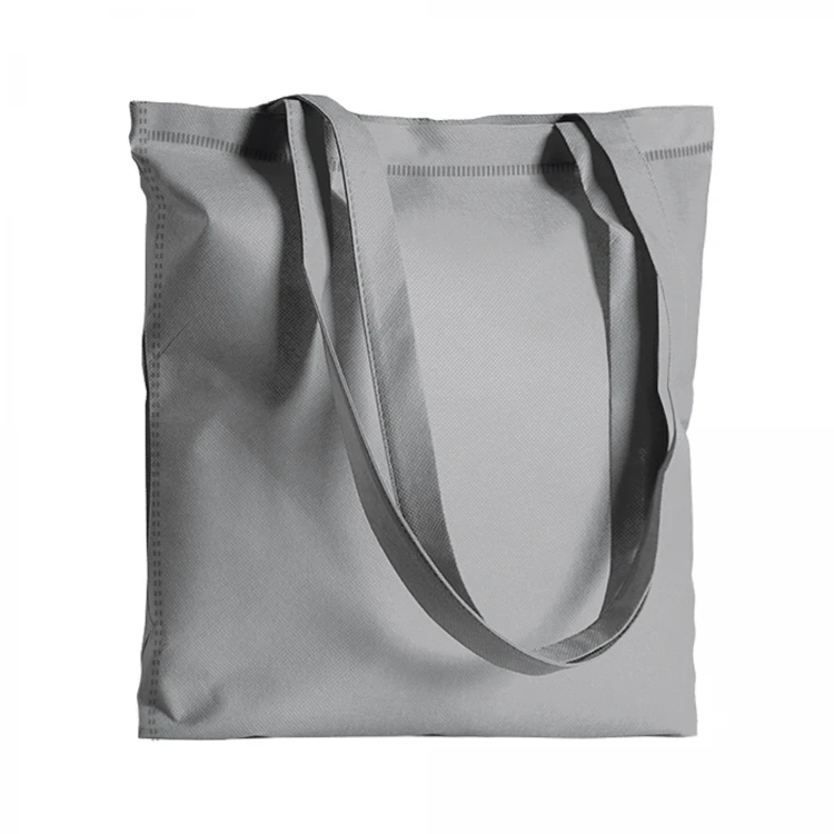 Shopper in TNT con manici lunghi, 80 g/m² 