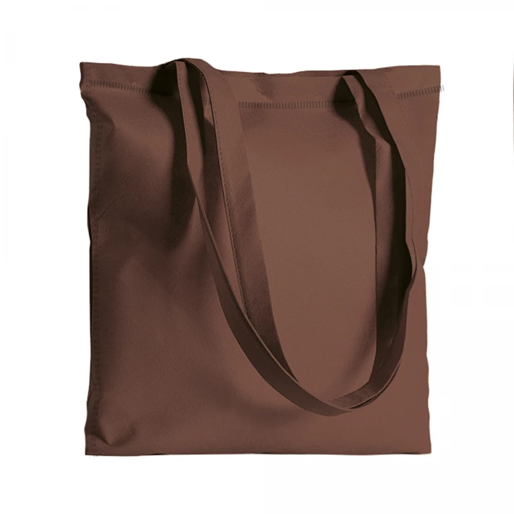 Shopper in TNT con manici lunghi, 80 g/m² 
