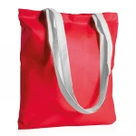 Borsa in TNT con manici a contrasto, 80 g/m²