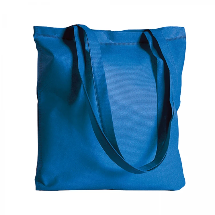 Borsa in TNT con manici a contrasto, 80 g/m²