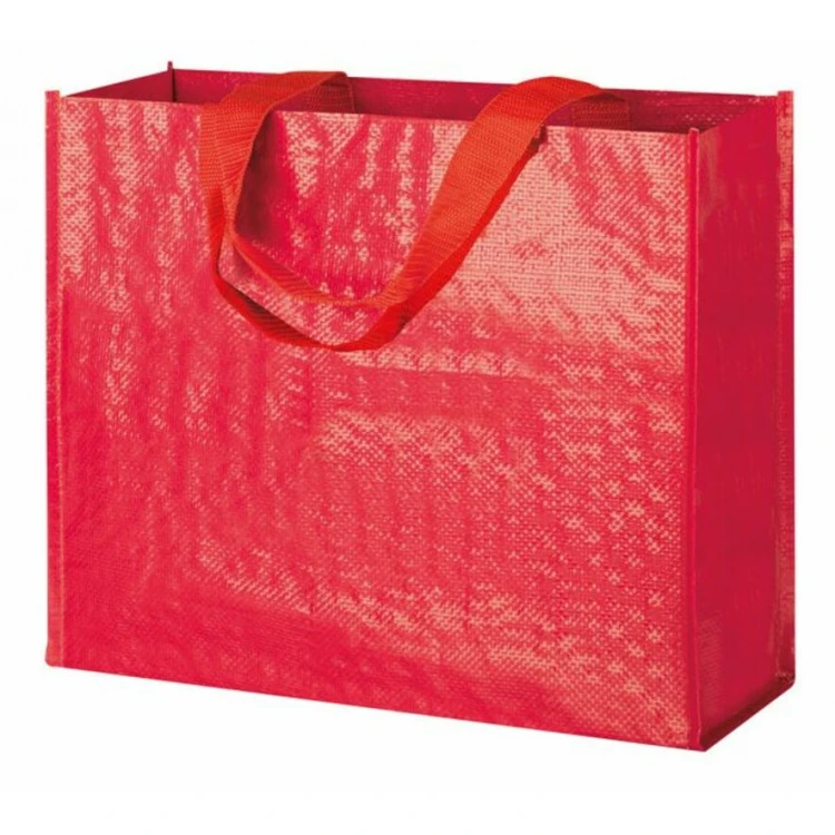 Borsa spesa in polipropilene laminata con manici corti