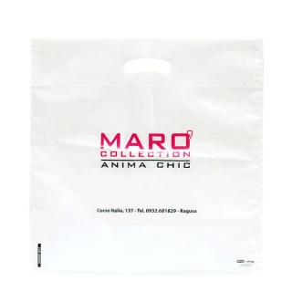 Shopper in plastica con base