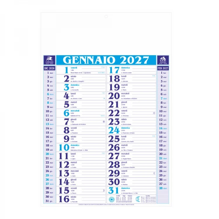 Calendario Holandés "Gigante