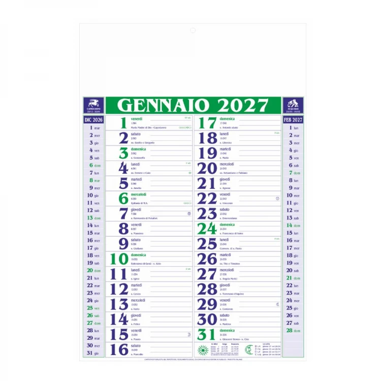 Calendario Holandés "Gigante