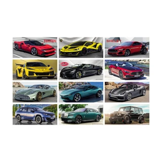 Calendario de escritorio de coches deportivos