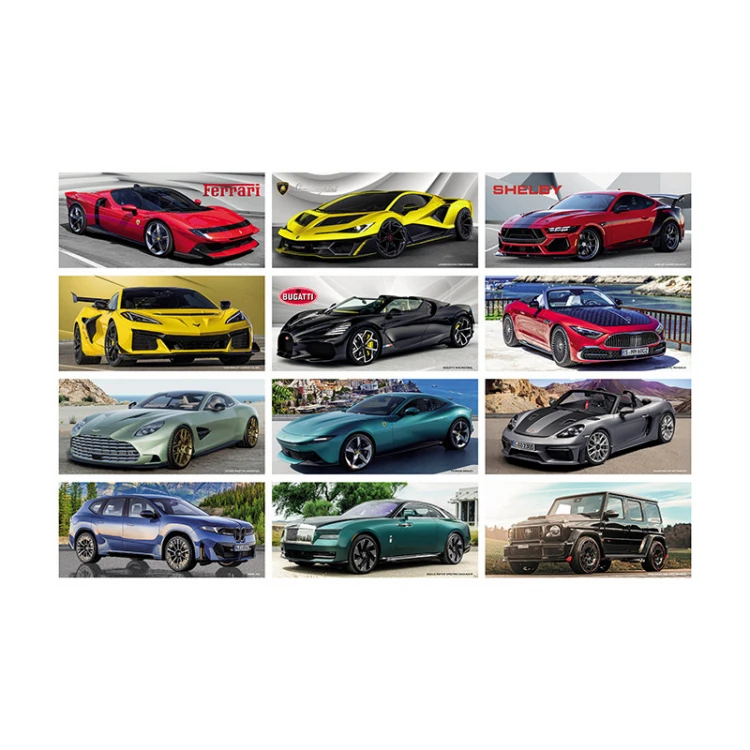 Calendario de escritorio de coches deportivos