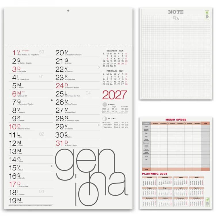 Calendario holandés “Moderno"