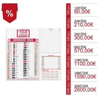 Calendario olandese da personalizzare (2026)