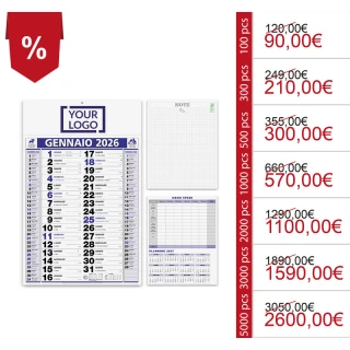 Calendario olandese da personalizzare (2026)