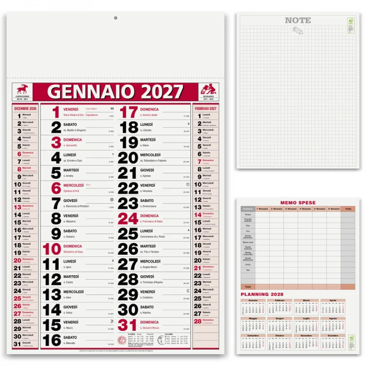 Calendario holandés "Classic Note"