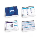 Calendario da tavolo mensile con supporto in cartoncino