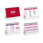 Calendario da tavolo mensile con supporto in cartoncino