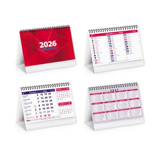 Calendario da tavolo mensile con supporto in cartoncino