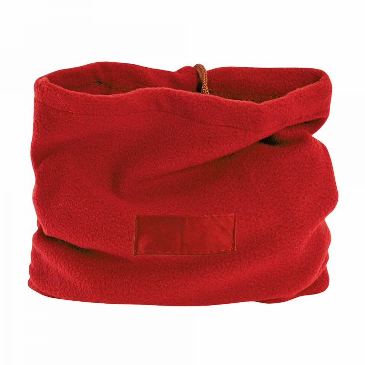 Scaldacollo in pile con cordino ed etichetta