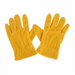 Guanti donna in pile con elastico ai polsi