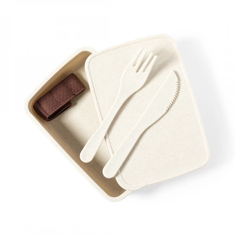 Porta pranzo con forchetta e coltello