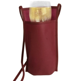 Porta calice in TNT, tracolla 80 cm