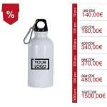 Borracce personalizzate in alluminio con moschettone in metallo per eventi promozionali