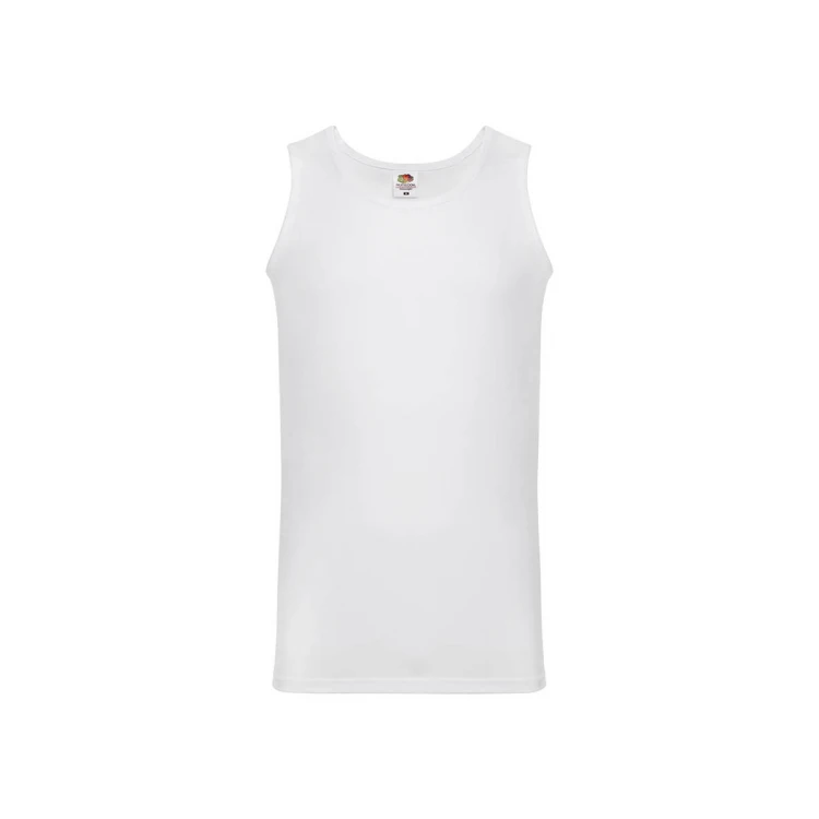 Camiseta sin mangas FRUIT OF THE LOOM Valueweight en algodón para personalizar con logo, vista frontal