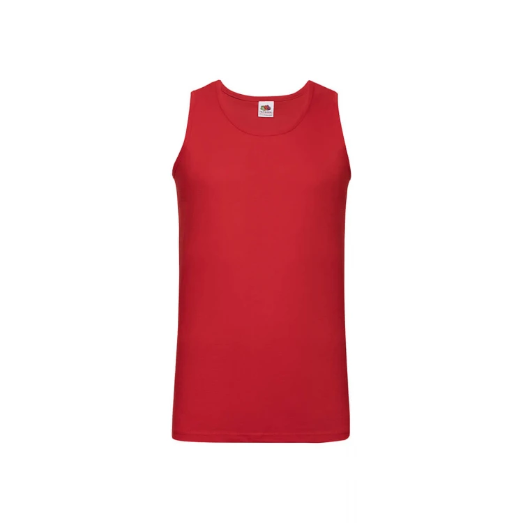 Camiseta sin mangas FRUIT OF THE LOOM Valueweight en algodón para personalizar con logo, vista frontal