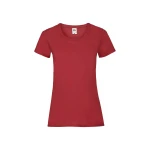 Camiseta mujer FRUIT OF THE LOOM Valueweight corte fruncido algodón, personalizable con logo