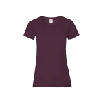 Camiseta mujer FRUIT OF THE LOOM Valueweight corte fruncido algodón, personalizable con logo