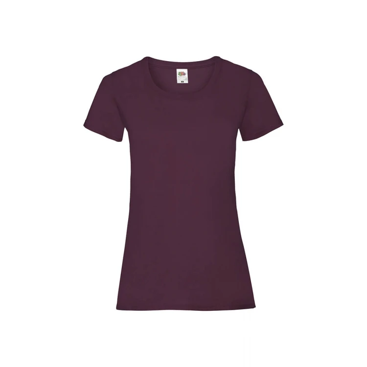 Camiseta mujer FRUIT OF THE LOOM Valueweight corte fruncido algodón, personalizable con logo