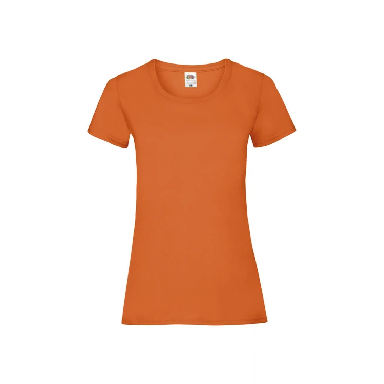 Camiseta mujer FRUIT OF THE LOOM Valueweight corte fruncido algodón, personalizable con logo