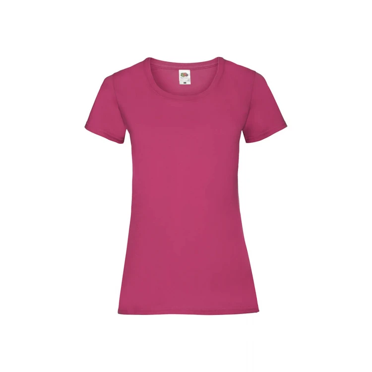 Camiseta mujer FRUIT OF THE LOOM Valueweight corte fruncido algodón, personalizable con logo