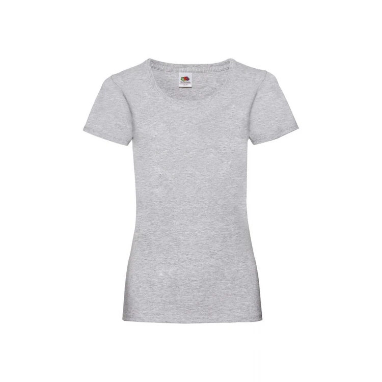 Camiseta mujer FRUIT OF THE LOOM Valueweight corte fruncido algodón, personalizable con logo