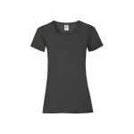 Camiseta mujer FRUIT OF THE LOOM Valueweight corte fruncido algodón, personalizable con logo