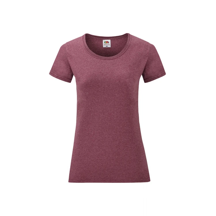 Camiseta mujer FRUIT OF THE LOOM Valueweight corte fruncido algodón, personalizable con logo