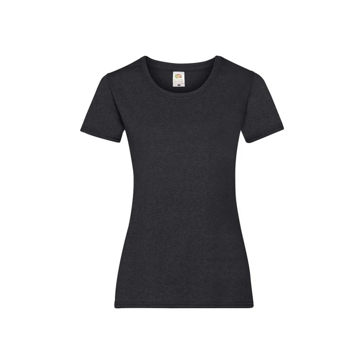 Camiseta mujer FRUIT OF THE LOOM Valueweight corte fruncido algodón, personalizable con logo